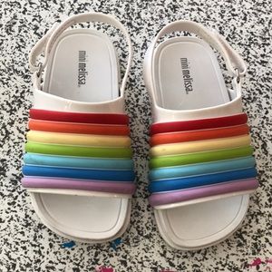 Girls Mini Melissa Rainbow Sandals